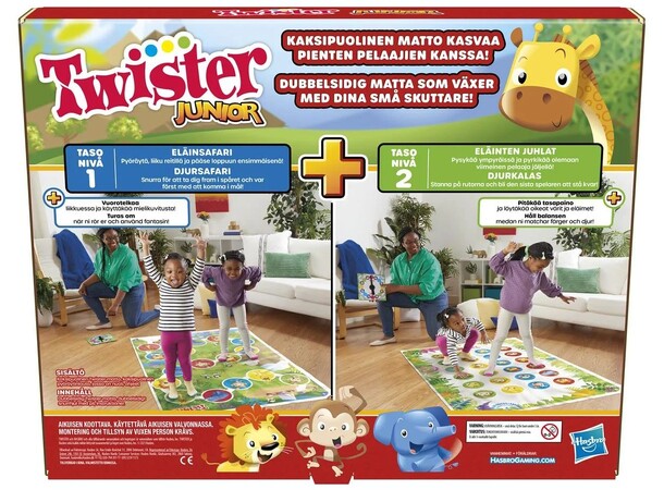 Twister Junior 2 Games In 1 Brädspel Svensk Utgåva 