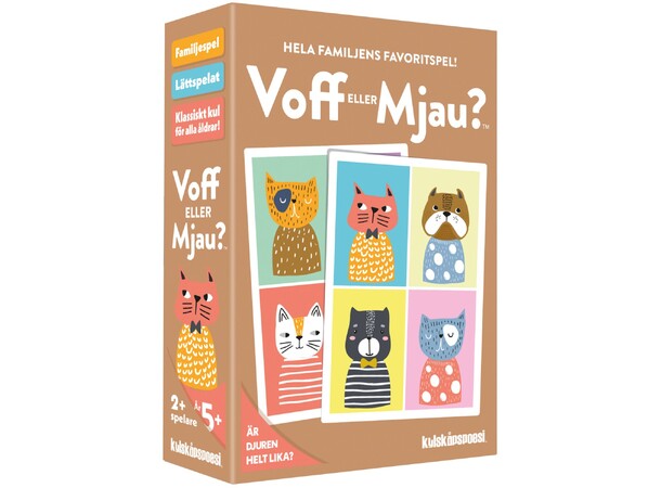 Voff eller mjau Partyspel Svensk utgåva 