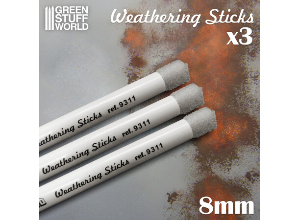 Weathering Brushes 8mm Green Stuff World 