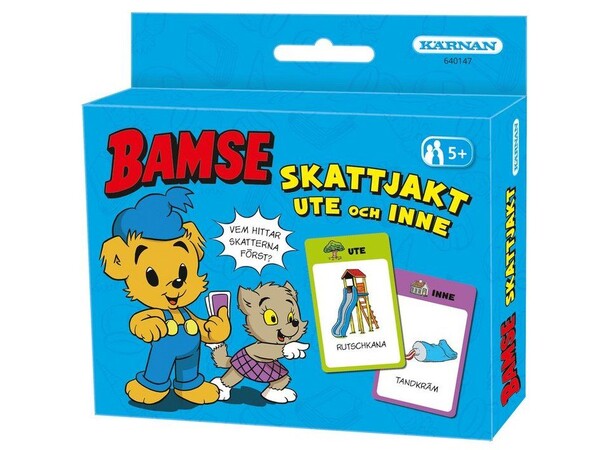 Bamse Skattjakt ute och inne Kortspel Svensk utgåva 