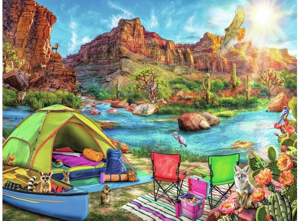 Canyon Camping 1500 bitar Pussel Ravensburger Puzzle 