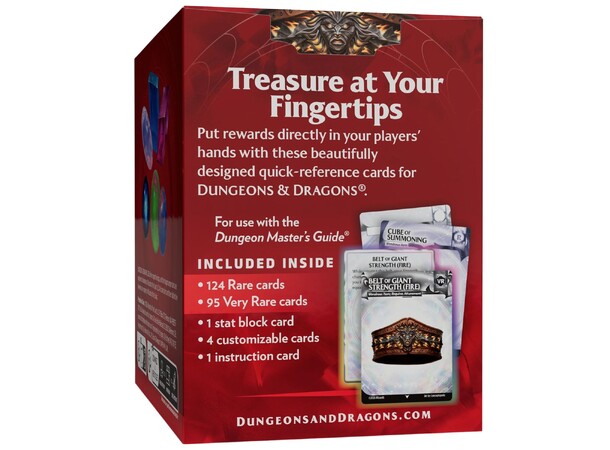 D&D Magic Items Rare & Very Rare Dungeons & Dragons Reference Cards 