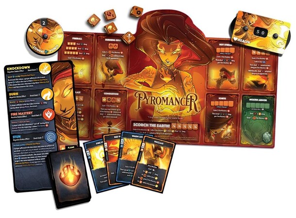 Dice Throne Pyromancer Hero Pack Expansion till Dice Thone 