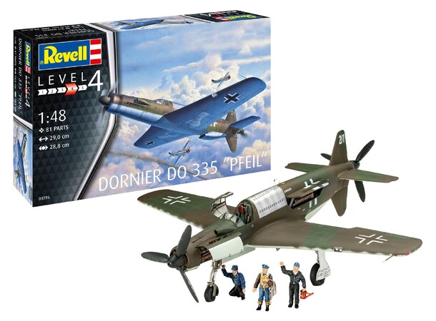 Dornier DO 335 Pfeil Revell 1:48 Byggsats 