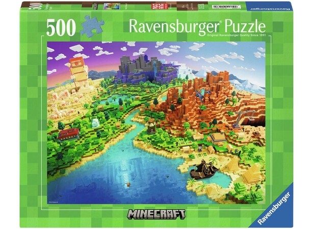 Minecraft 500 bitar Pussel Ravensburger Puzzle 