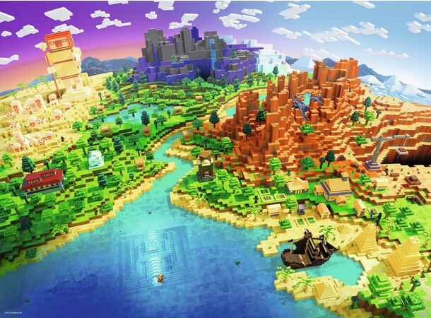 Minecraft 500 bitar Pussel Ravensburger Puzzle 