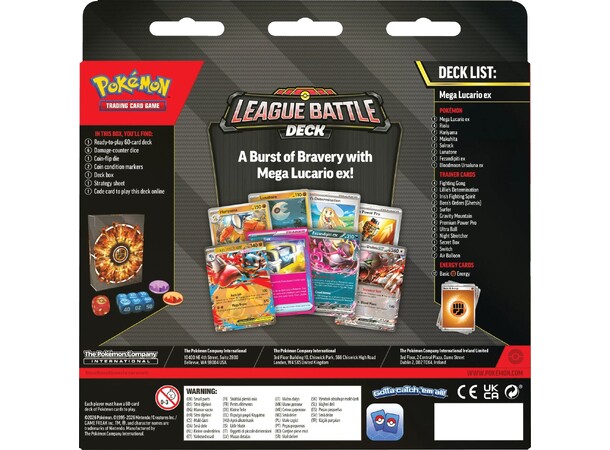Pokemon Battle Deck Mega Lucario ex League Battle Deck 