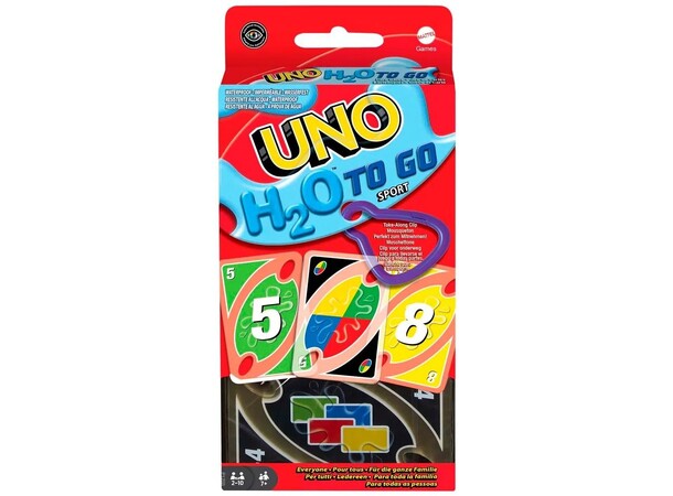UNO H2O to Go Sport Kortspel Svensk utgåva 