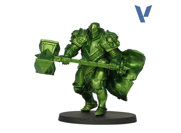 Vallejo True Metallic Airbrush Amber Green - True Metallic Metal 