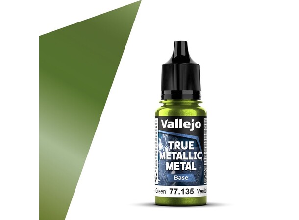 Vallejo True Metallic Base Amber Green True Metallic Metal 