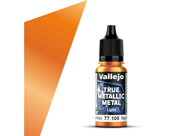 Vallejo True Metallic Light Forged Red True Metallic Metal 