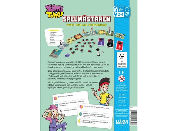 Yumi och Tomu Spelmästaren Brädspel Svensk utgåva 