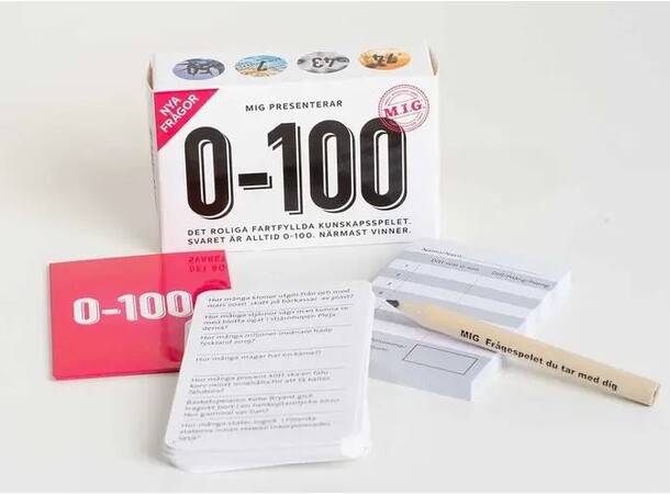 0-100 Mini Frågespel Svensk utågva 