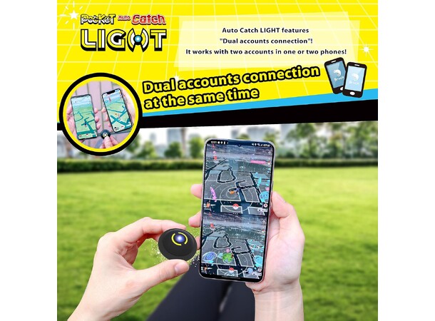 Brook Pocket Auto Catch Light Black För Pokemon GO 