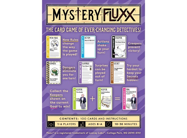 Fluxx Mystery Kortspel 