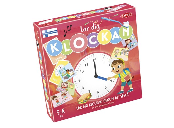 Lär dig Klockan Brädspel Svensk utgåva 