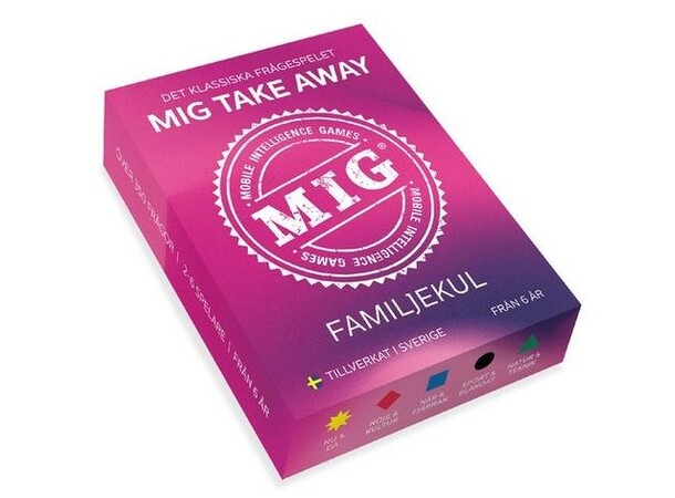 MIG Take Away Familjekul Frågespel Svensk utgåva 