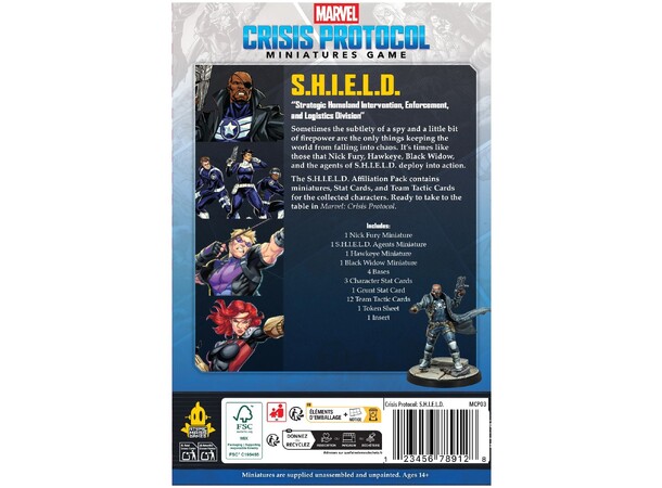 Marvel Crisis Protocol SHIELD Affiliatio Pack - MCP03 