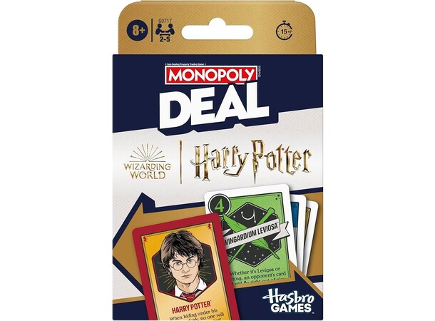 Monopoly Deal Harry Potter Kortspill Norsk/Dansk utgåva 