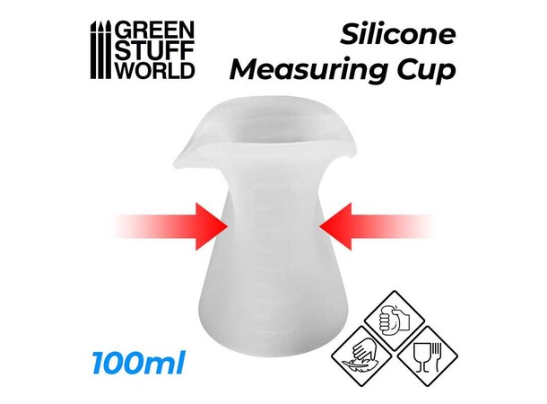 Mätkopp i silikon - 100ml Green Stuff World 