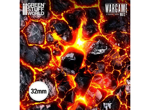 Neoprene Mat 22x32 Flamecoil Path Green Stuff World - 56 x 76 cm 