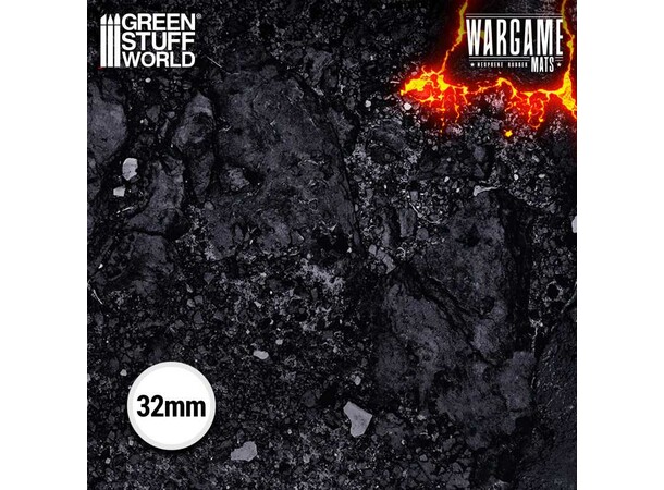 Neoprene Mat 22x32 Flamecoil Path Green Stuff World - 56 x 76 cm 