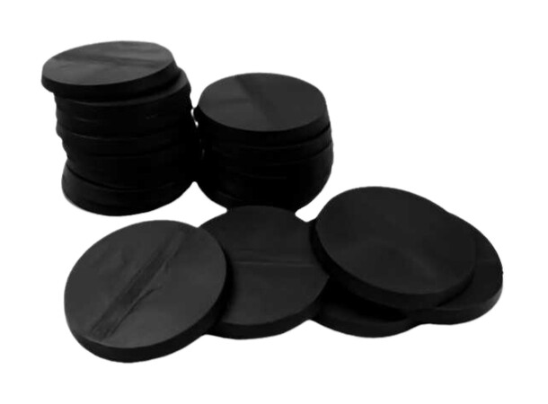 Plastbas Svart Round - 25mm (20 st) Green Stuff World 