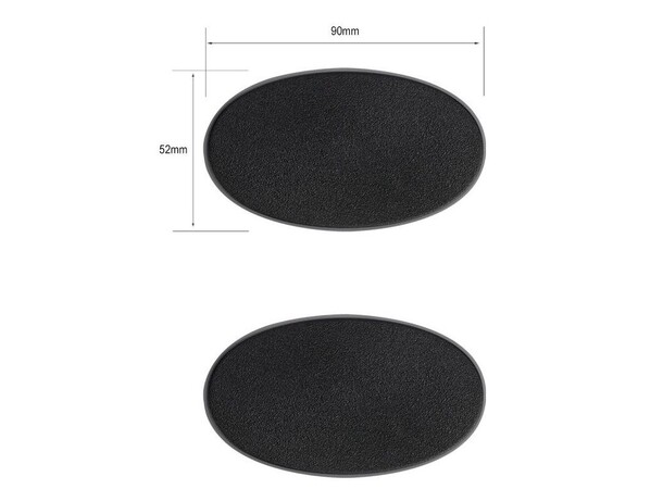 Plastbaser Svart Oval - 90x52mm (1 st) Citadel 