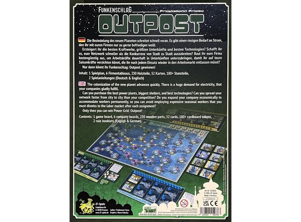 Power Grid Outpost Brädspel 