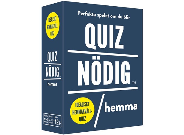 QuizNödig Hemma Partyspel Svensk utgåva 