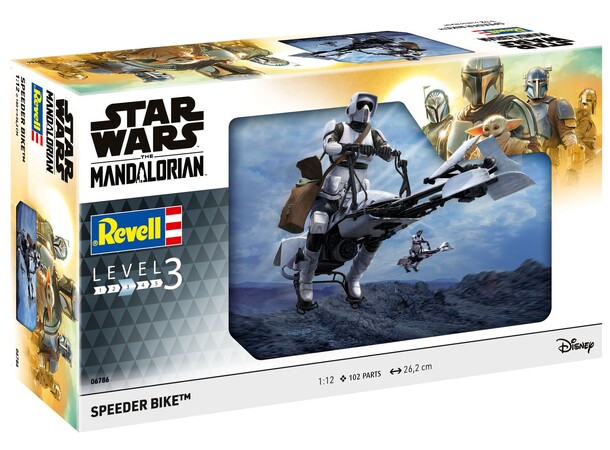 Star Wars Speeder Bike The Mandalorian Revell 1:12 Byggsats 