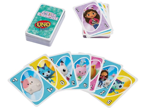 UNO Junior Gabbys Dollhouse Kortspel 