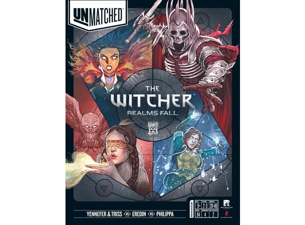 Unmatched The Witcher Realms Falls Brädspel 