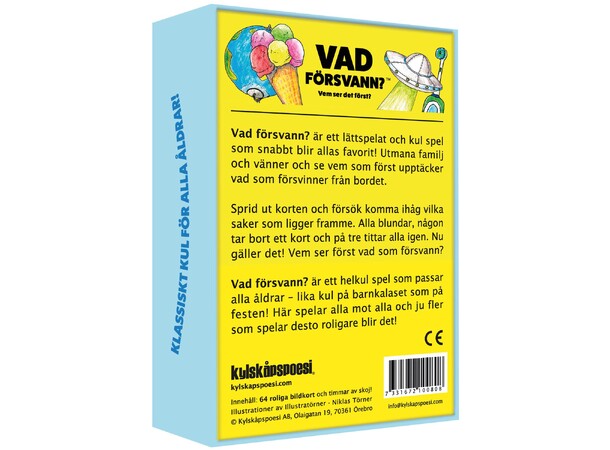 Vad försvann Partyspel Svensk utgåva 