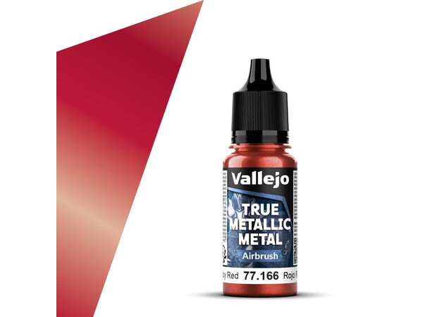 Vallejo True Metallic Airbrush Ruby Red True Metallic Metal 