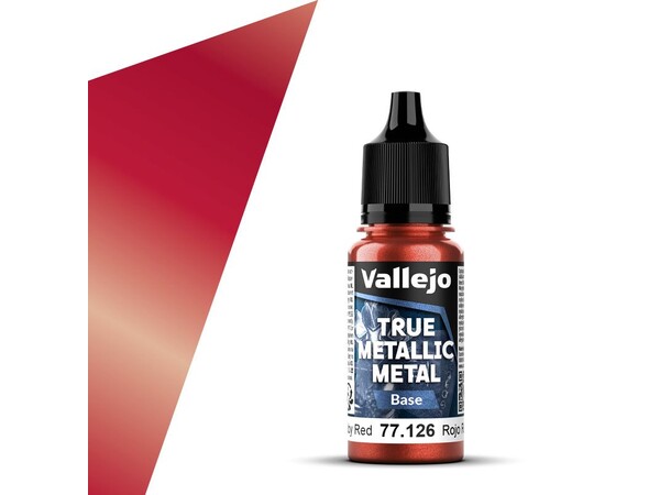 Vallejo True Metallic Base Ruby Red True Metallic Metal 