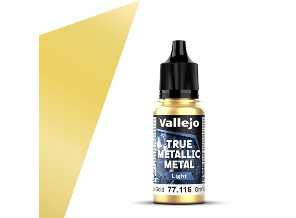 Vallejo True Metallic Light Greenish Gold - True Metallic Metal 