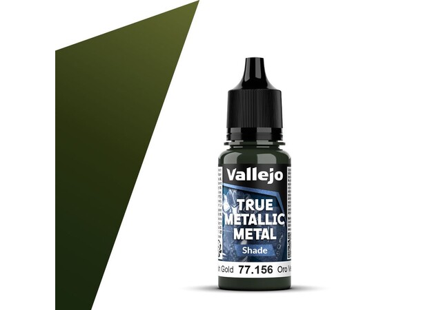 Vallejo True Metallic Shade Greenish Gold - True Metallic Metal 
