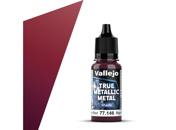 Vallejo True Metallic Shade Ruby Red True Metallic Metal 