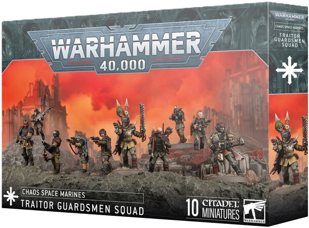 Chaos Space Marines Traitor Guardsmen Squad - Warhammer 40K 