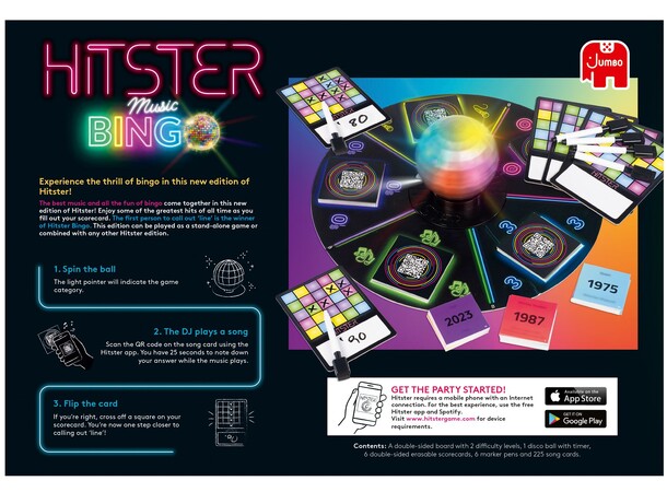Hitster Bingo Partyspel Svensk utgåva 
