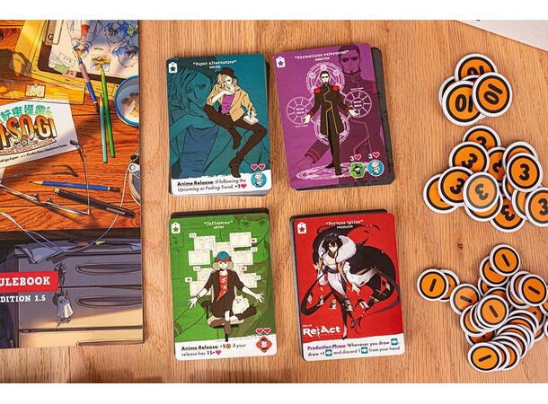 Jisogi Anime Studio Tycoon Brädspel 
