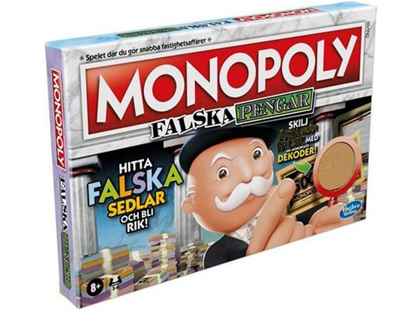 Monopoly Falska Pengar Brädspel Svensk utgåva 