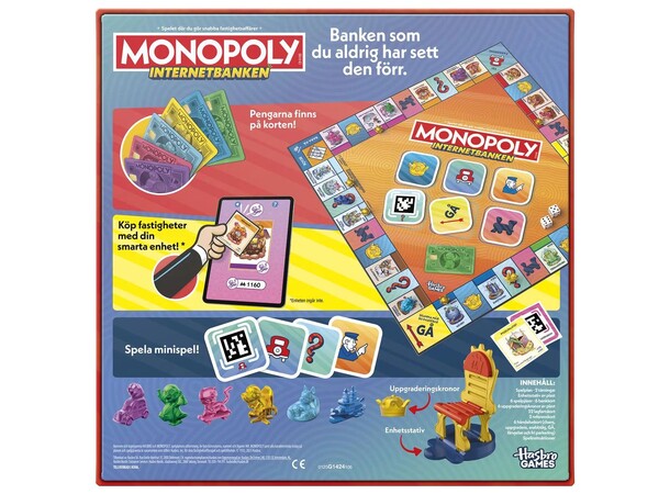 Monopoly Internetbanken Brädspel Svensk utgåva 