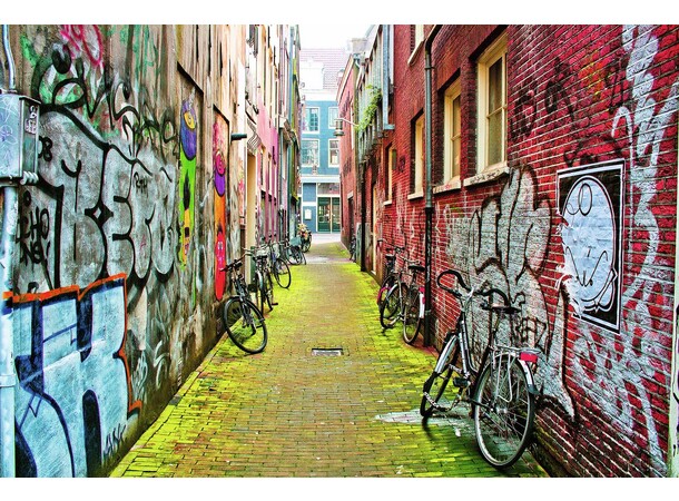 Street Art in Amsterdam 3000 bitar Pussel - Ravensburger Puzzle 