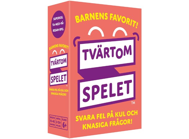 Tvärtomspelet Partyspel Svensk utgåva 