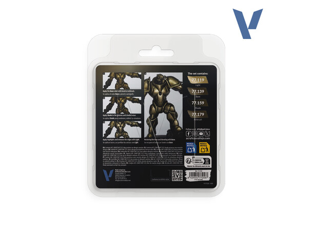 Vallejo True Metallic Set Aged Metal True Metallic Metal 