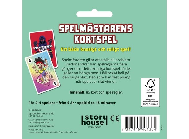 Yumi & Tomu Spelmästarens Kortspel Svensk utgåva 