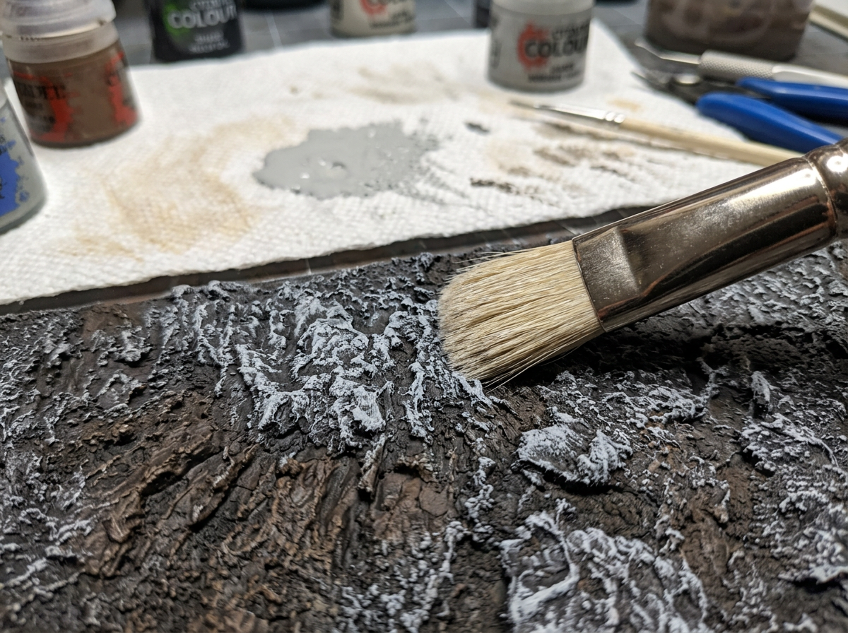 Målning och drybrushing