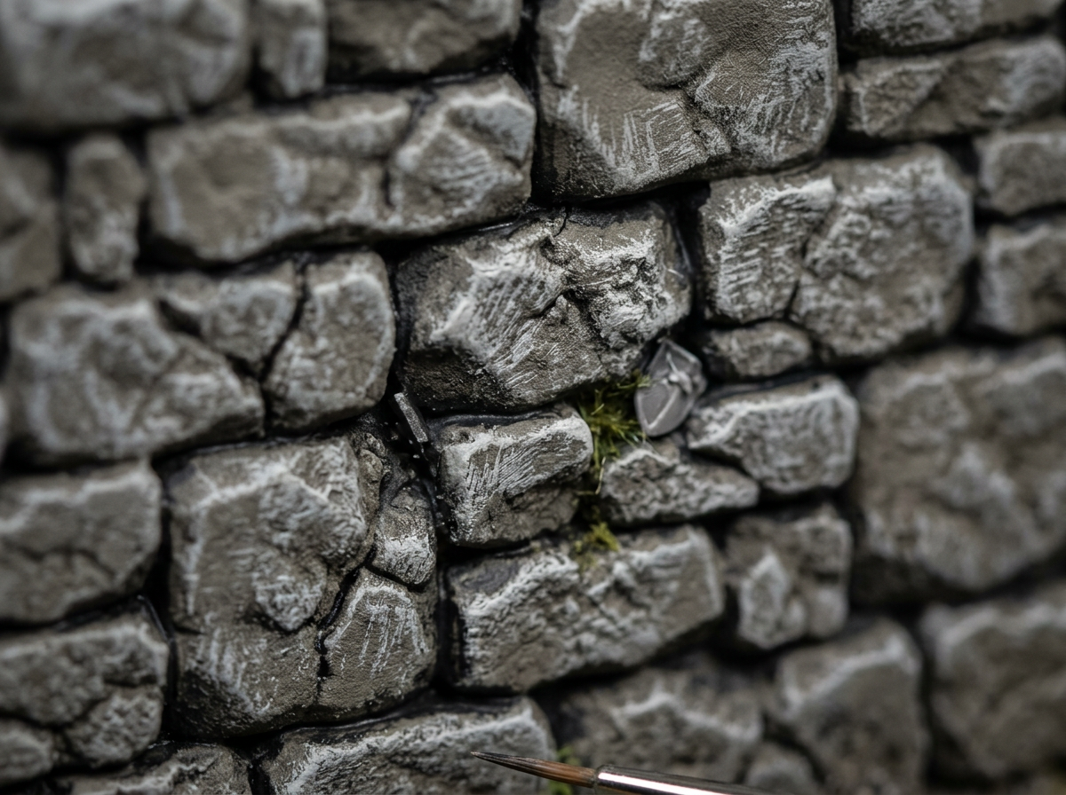Stenmur textur